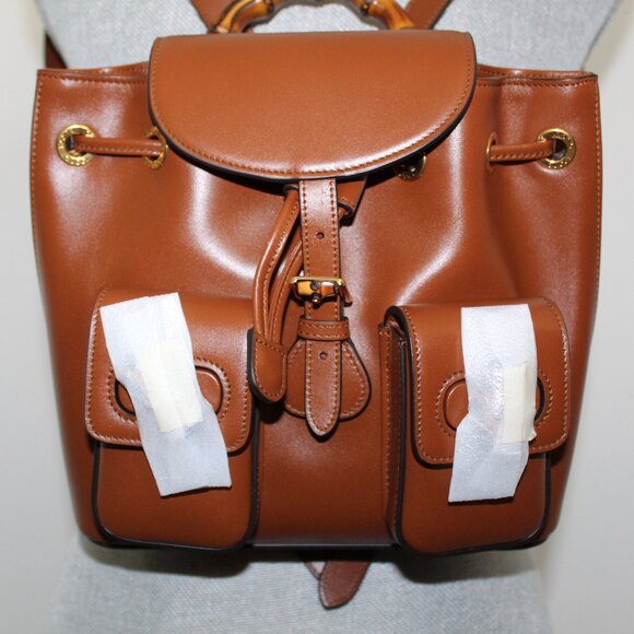 NWT Gucci GG Bamboo Vintage 1947 Front Pocket Backpack Sling Rucksack Bag 702101 main image 14
